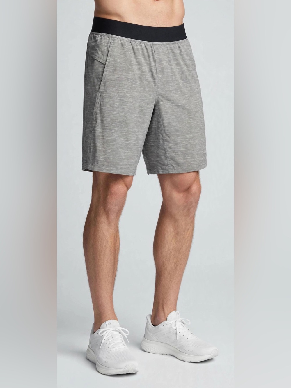 Lululemon T.H.E. Short Linerless Men’s Medium Gray Black 9" – Gym Training